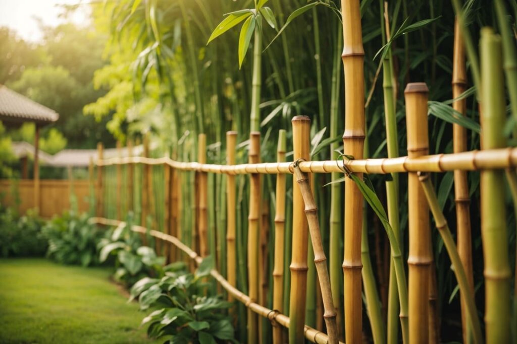 idee per recinzioni esterne economiche in bambù